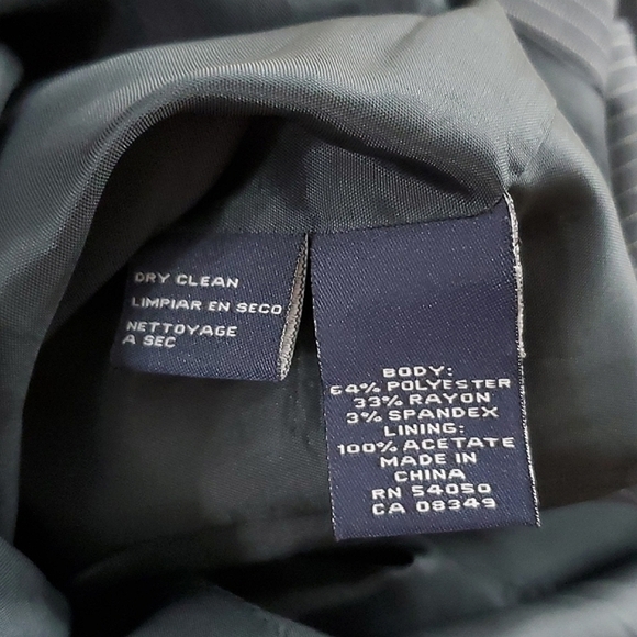 Anne Klein Grey Pinstripe Professional Crop Pantsuit - Picture 8 of 14